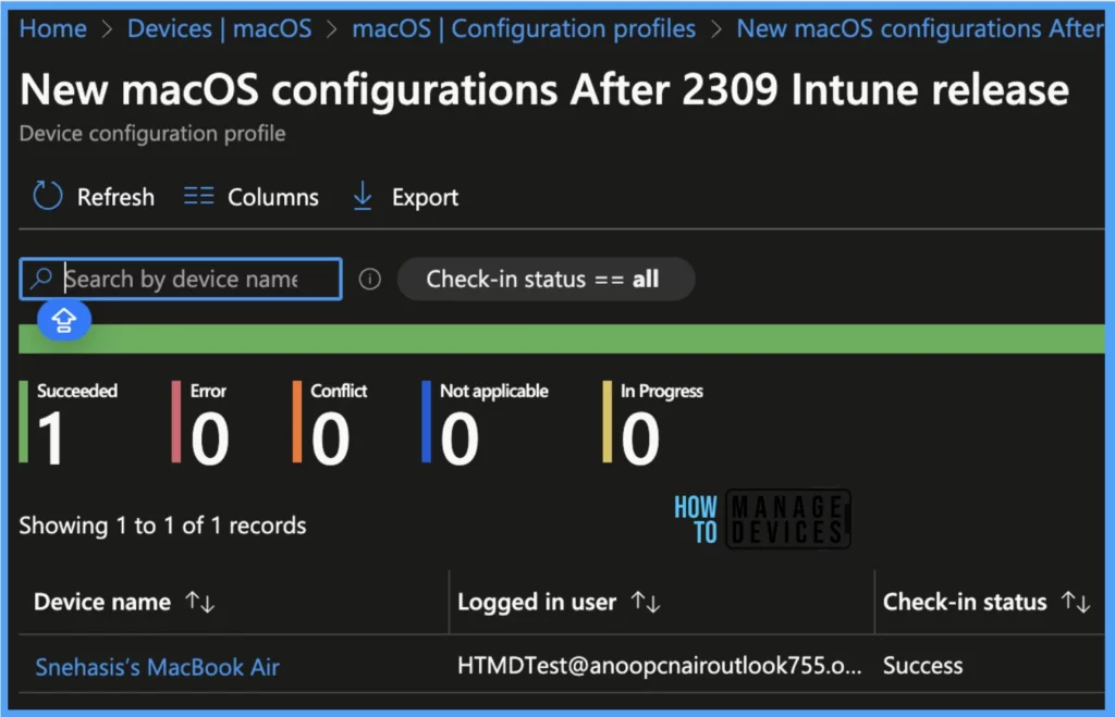 Configure New Managed Settings in macOS Catalogue using Intune 2309 release or later Fig. 13